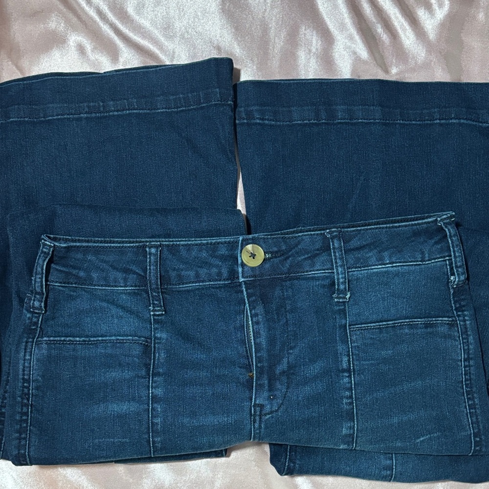 Altard state dark wash denim flares